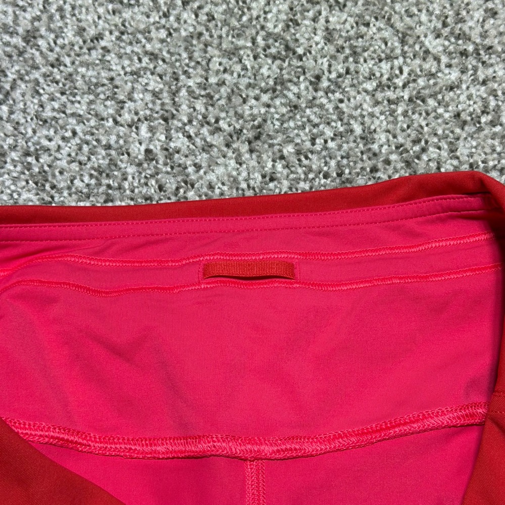 Lululemon Asymmetrical Layered High Rise Tennis Skirt 8 Red Pink W8AIRS Active - Picture 10 of 12